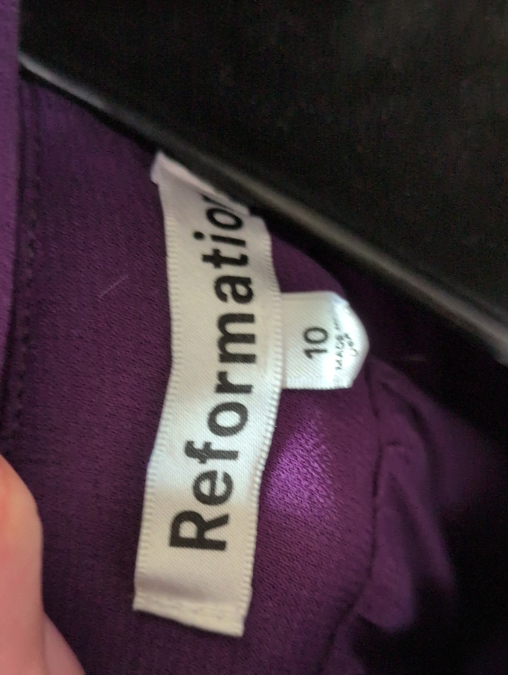 ✨ Reformation Andee Dress in "Raisin" deep purple size 10 - Picture 8 of 9